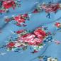 Preview: Baumwollstoff Motivdruck Blumenbouquet auf Jeans